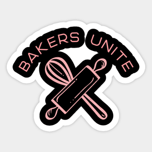 Bakers Unite Sticker